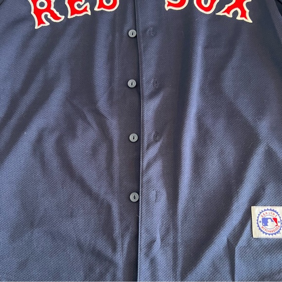 Men’s Vintage Red Sox throw back Jersey - Picture 3 of 13